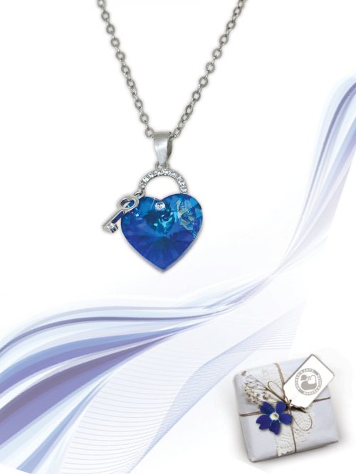swarovski Halsband (Hjärtan och nycklar)